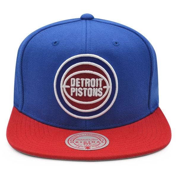 Detroit Pistons 1989 NBA Finals Champions Mitchell & Ness Snapback Hat - Royal/Red