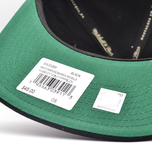 Jordan Days HWC Exclusive Mitchell & Ness Chicago Bulls 1997 NBA Champions Locker Room Snapback Hat - Black