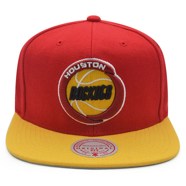 Houston Rockets 1994 NBA Finals Champions Mitchell & Ness Snapback Hat - Red/Yellow