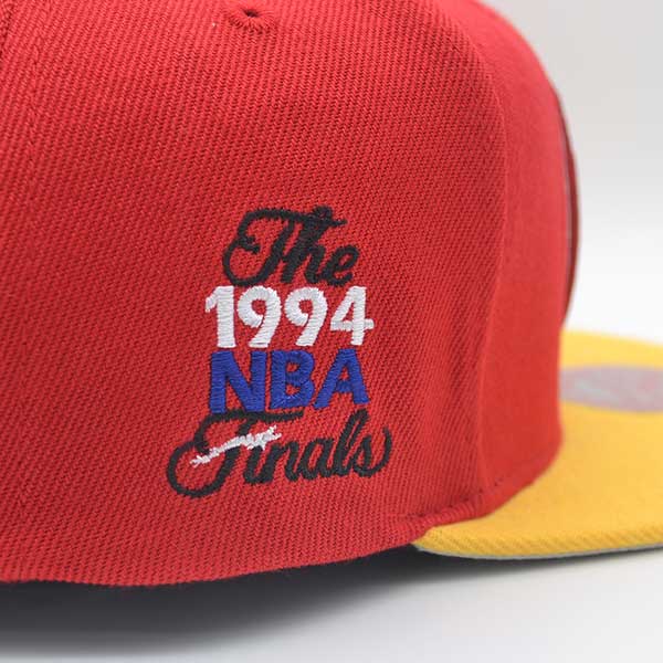 Houston Rockets 1994 NBA Finals Champions Mitchell & Ness Snapback Hat - Red/Yellow