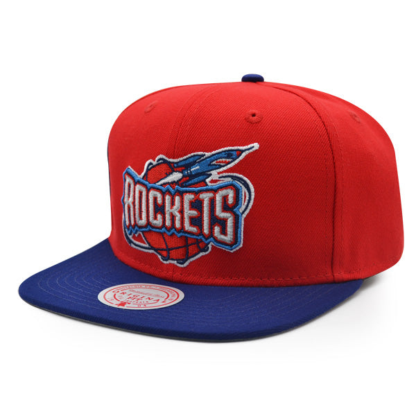 Houston Rockets Mitchell & Ness JUMBOTRON Snapback Hat - Red/Royal
