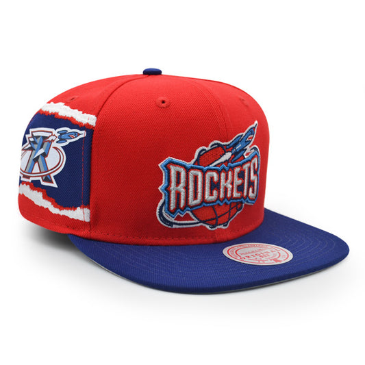 Houston Rockets Mitchell & Ness JUMBOTRON Snapback Hat - Red/Royal
