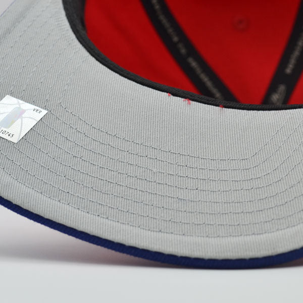 Houston Rockets Mitchell & Ness JUMBOTRON Snapback Hat - Red/Royal