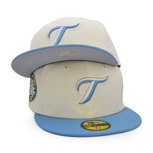 Toronto Blue Jays 30th ANNIVERSARY Exclusive New Era 59Fifty Fitted Hat – Chrome/Sky