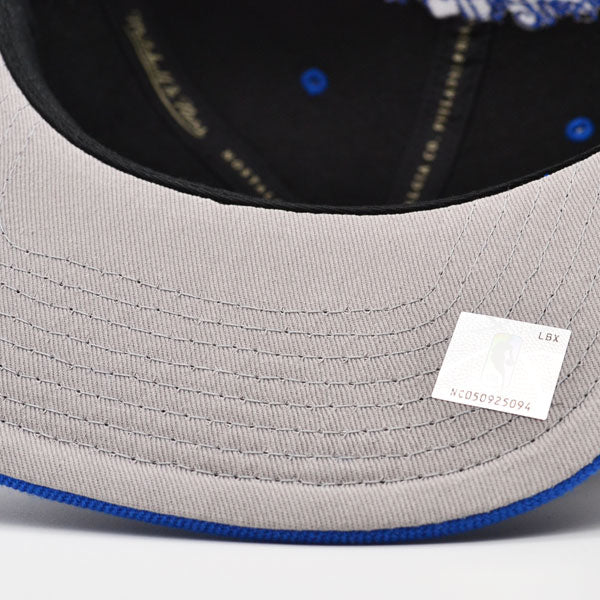 Brooklyn Nets Mitchell & Ness BLACK ROYALTY Snapback Hat - Black/Royal