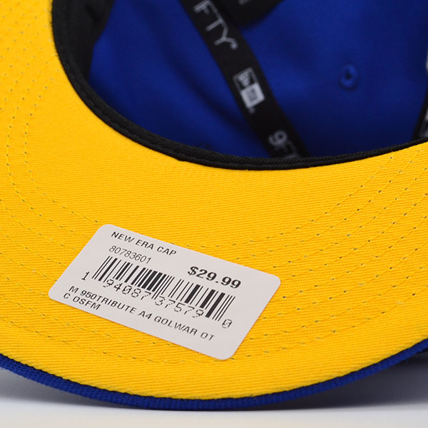 Golden State Warriors New Era 6-TIME CHAMPIONS TEAM TRIBUTE 9Fifty Snapback NBA Hat -Royal