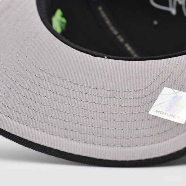 San Antonio Spurs HWC Mitchell & Ness HYPERLOCAL Snapback NBA Hat- Black