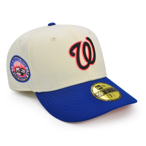 Washington Nationals 2008 INAUGURATION Exclusive New Era 59Fifty Fitted Hat - Chrome/Royal