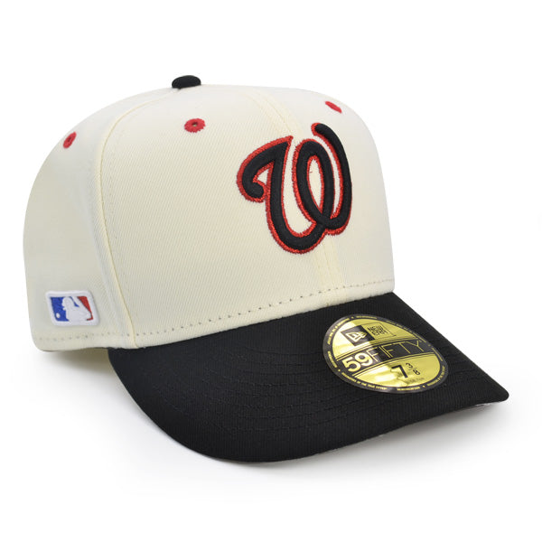 Washington Nationals SIDE BATTY Exclusive New Era 59Fifty Fitted Hat  - Chrome/Black