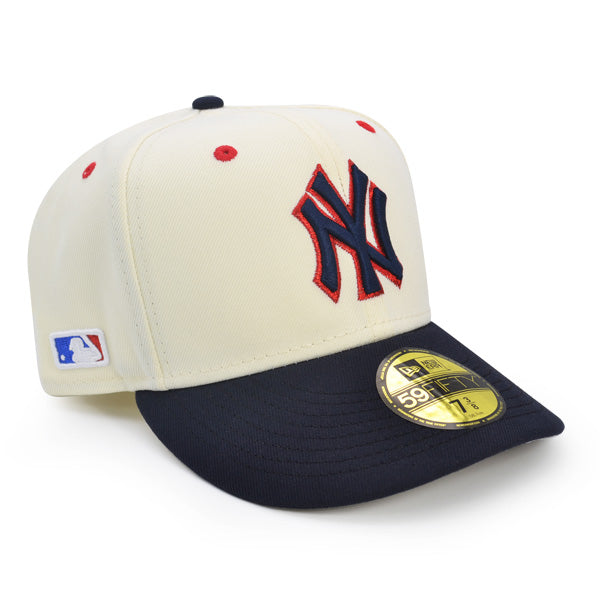 New York Yankees SIDE BATTY Exclusive New Era 59Fifty Fitted Hat  - Chrome/Navy