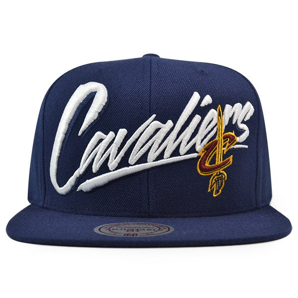 Cleveland Cavaliers Mitchell & Ness VICE SCRIPT Snapback NBA Adjustable Hat