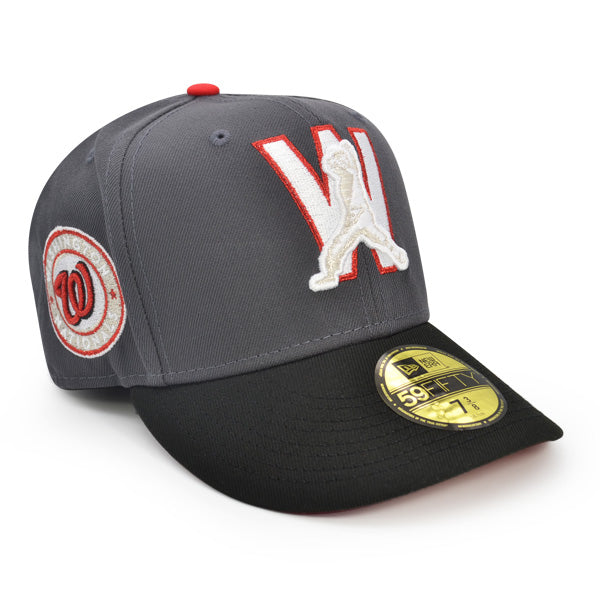 Washington Senators Alternate Logo PITCHER Exclusive New Era 59Fifty Fitted Hat - Graphite/Black