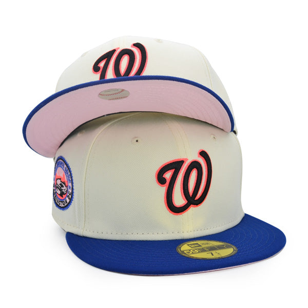 Washington Nationals 2008 INAUGURATION Exclusive New Era 59Fifty Fitted Hat - Chrome/Royal