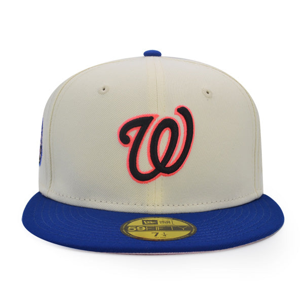 Washington Nationals 2008 INAUGURATION Exclusive New Era 59Fifty Fitted Hat  - Chrome/Royal