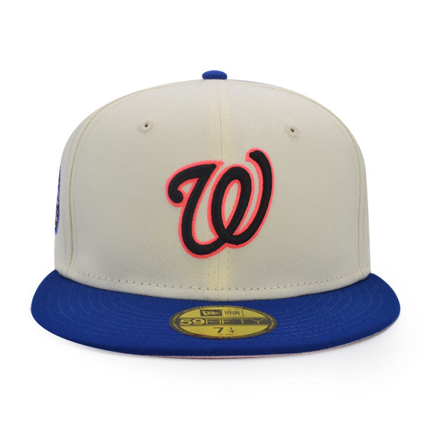 Washington Nationals 2008 INAUGURATION Exclusive New Era 59Fifty Fitted Hat - Chrome/Royal