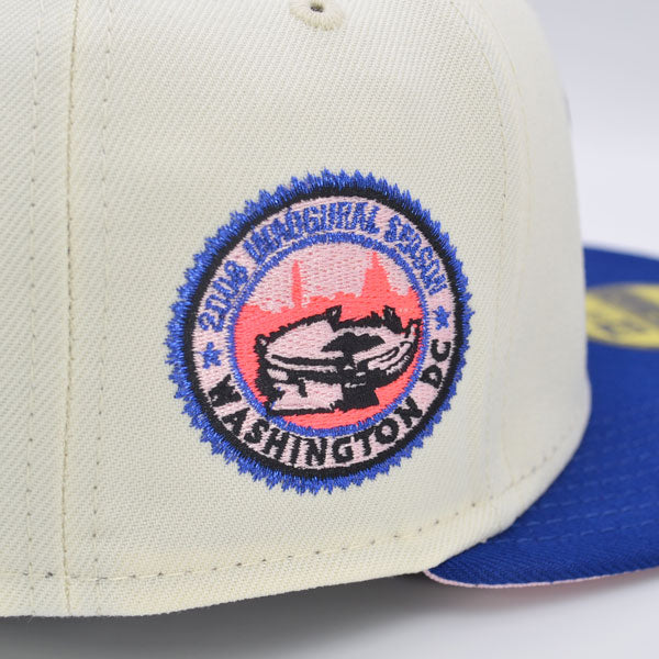 Washington Nationals 2008 INAUGURATION Exclusive New Era 59Fifty Fitted Hat - Chrome/Royal