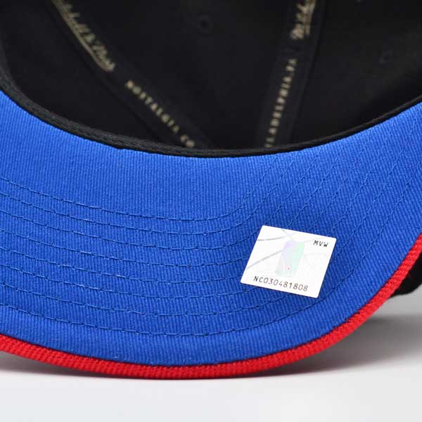 Washington Bullets Mitchell & Ness HWC RELOAD Snapback Hat - Black/Red/Blue