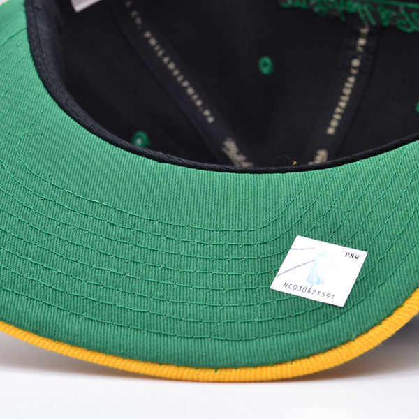 Seattle Supersonics Mitchell & Ness HWC RELOAD Snapback Hat - Black/Yellow/Green