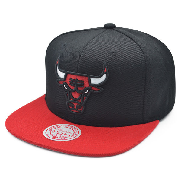 Chicago Bulls 1996 NBA Finals Champions Mitchell & Ness Snapback Hat - Black/Red