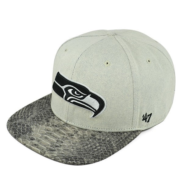 Seattle Seahawks STONE SCALE STRAPBACK 47 Captain NFL Hat