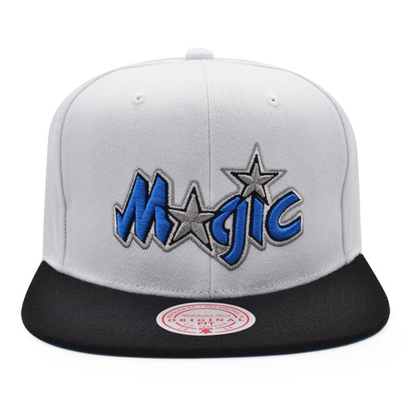 Orlando Magic Mitchell & Ness CLASSIC 2Tone Snapback Hat - White/Black