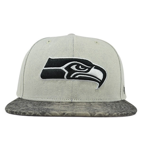 Seattle Seahawks STONE SCALE STRAPBACK 47 Captain NFL Hat