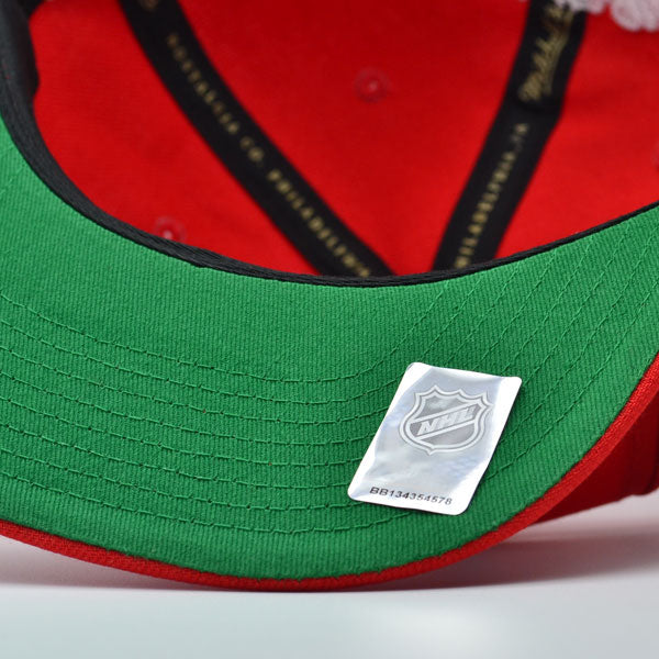 Washington Capitals Mitchell & Ness NHL ALTERNATE FLIP Snapback Adjustable Hat - Red/Royal