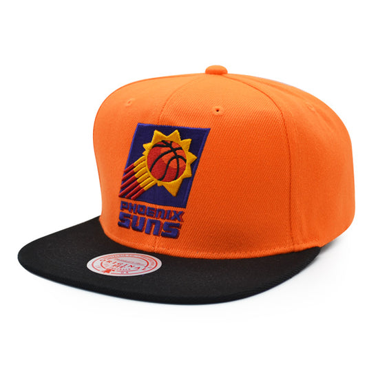 Phoenix Suns Mitchell & Ness CLASSIC 2Tone Snapback Hat - Orange/Black