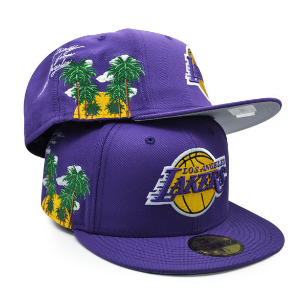 Los Angeles Lakers New Era Exclusive CLOUD ICON 59Fifty Fitted Hat - Purple