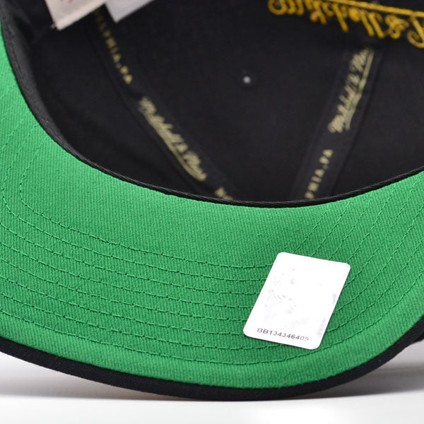 Los Angeles Kings Mitchell & Ness NHL ALTERNATE FLIP Snapback Adjustable Hat - Black/Yellow