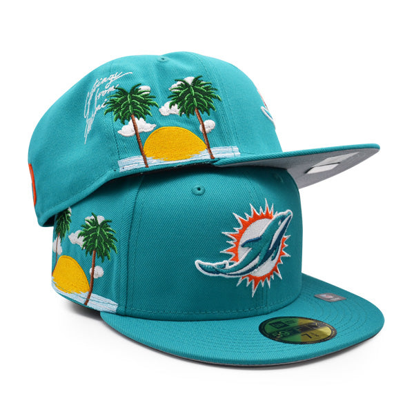 Miami Dolphins New Era Exclusive CLOUD ICON 59Fifty Fitted Hat - Aqua