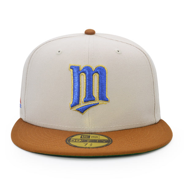 Minnesota Twins BOMBA SQUAD Exclusive New Era 59Fifty Fitted Hat - Stone/Peanut