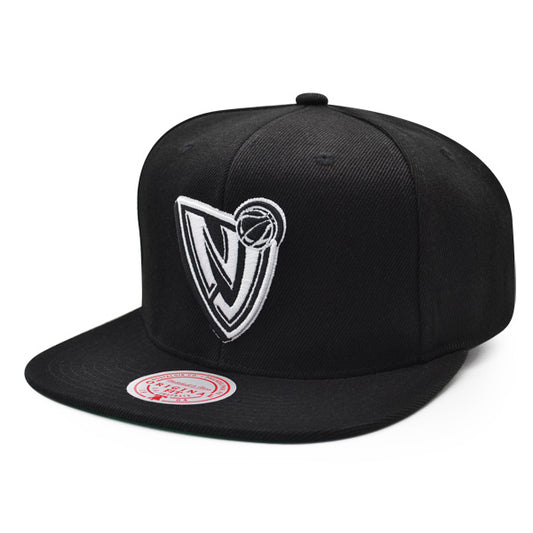 New Jersey Nets Mitchell & Ness CLASSIC LOGO Snapback Hat - Black/White