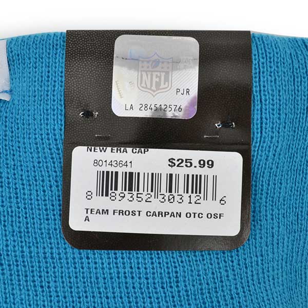 Carolina Panthers TEAM FROST KNIT Cuffed NFL Hat