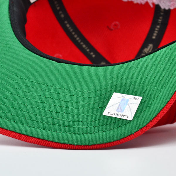 Houston Rockets Mitchell & Ness CLASSIC SOLID Logo Snapback Hat - Red