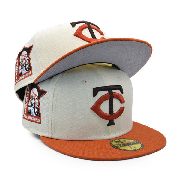 Minnesota Twins 1965 ALL-STAR GAME Exclusive New Era 59Fifty Fitted Hat – Chrome/Flight Orange