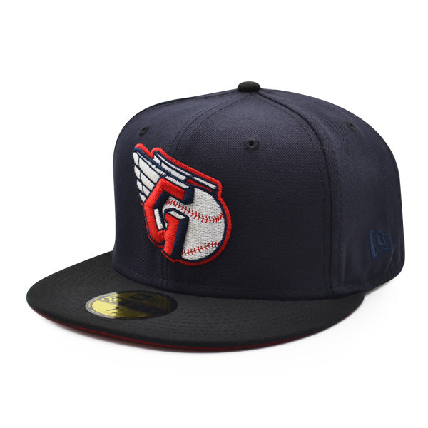 Cleveland Guardians Exclusive New Era 59Fifty Fitted Hat – Navy/Black/Red