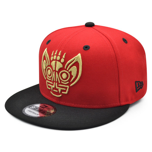 Louisville Bats (Murciélagos) New Era Copa de la Diversion (FUN CUP) 9FIFTY Snapback Hat - Red/Black/Gold