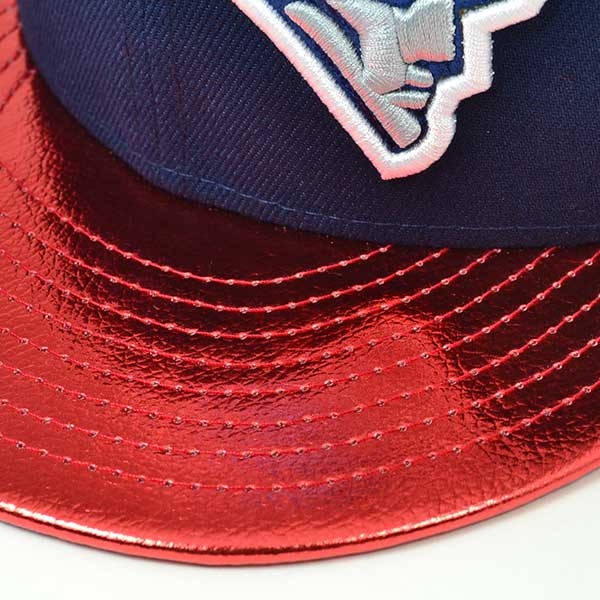 New England Patriots Shiny Trim Snapback 9Fifty New Era NFL Hat