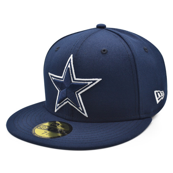 Dallas Cowboys CLASSIC NAVY Exclusive New Era 59Fifty Fitted NFL Hat - Navy/Gray UV