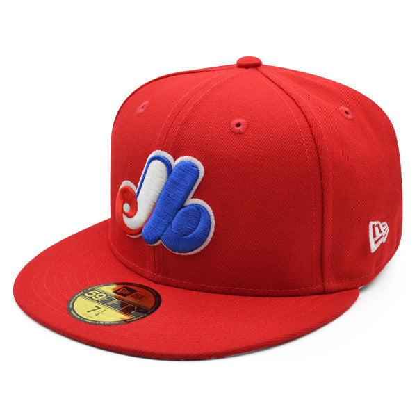 Montreal Expos 1982 ALL-STAR GAME Exclusive New Era 59Fifty Fitted Hat - Red/Floral Bottom