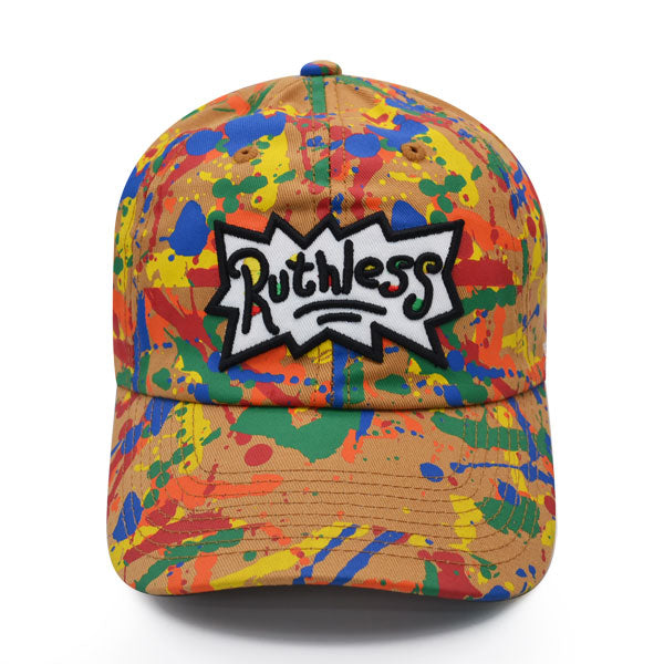 Field Grade RUTHLESS Strapback Adjustable Hat - Wheat Splatter