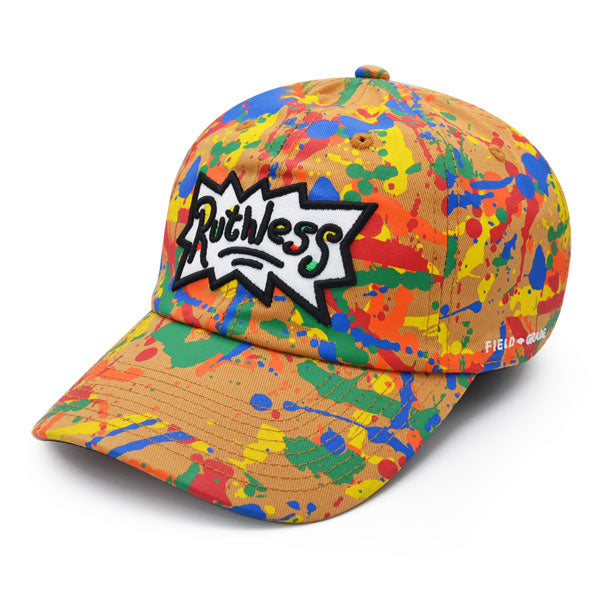 Field Grade RUTHLESS Strapback Adjustable Hat - Wheat Splatter