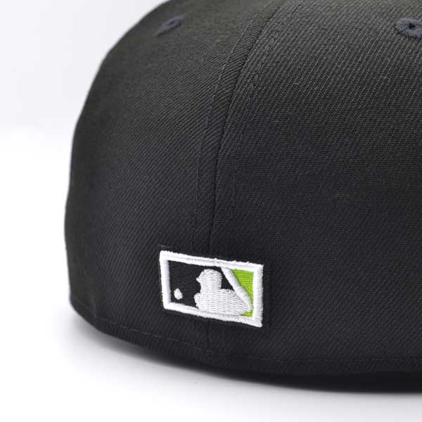 Montreal Expos 35th Anniversary Exclusive New Era 59Fifty Fitted Hat - Black/Lime Bottom