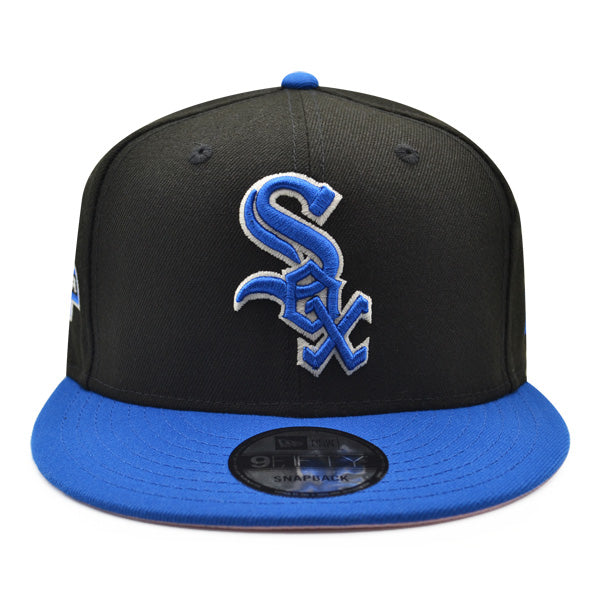Chicago White Sox Exclusive New Era 2003 All-Star Game PATCH-UP Snapback Hat - Black/Royal/Pink Bottom