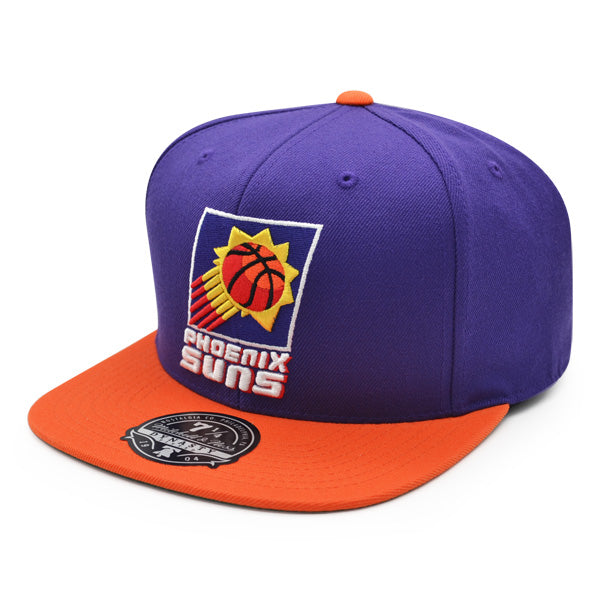 Phoenix Suns Mitchell & Ness CLASSIC 2Tone Fitted HWC Hat - Purple/Orange