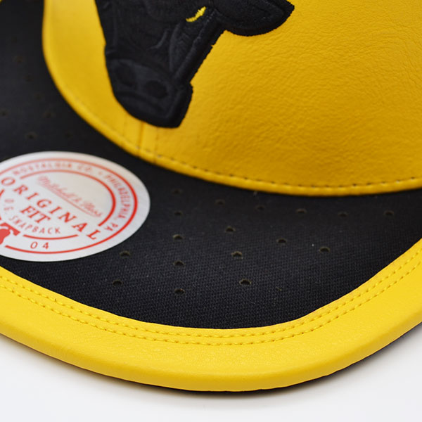 Chicago Bulls Air Jordan DAY ONE Snapback Mitchell & Ness NBA Hat - Yellow/Black