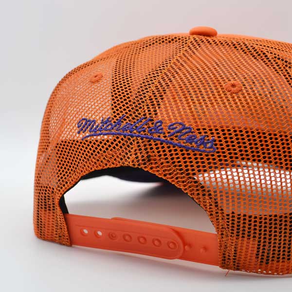 Phoenix Suns Mitchell & Ness KEEP ON TRUCKIN Foam Trucker Snapback Hat -Orange/Purple
