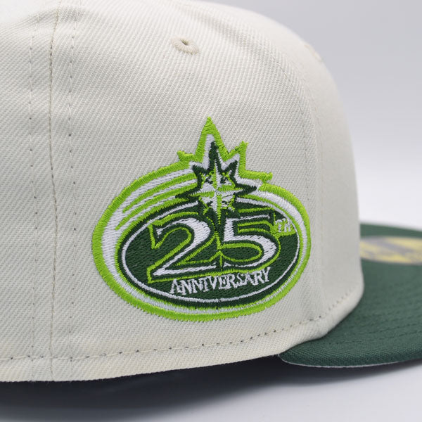 Seattle Mariners 25th ANNIVERSARY Exclusive New Era 59Fifty Fitted Hat – Chrome/Green/Lime