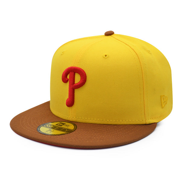 Philadelphia Phillies 1996 ALL-STAR GAME Exclusive New Era 59Fifty Fitted Hat –Yellow/Peanut/Red UV